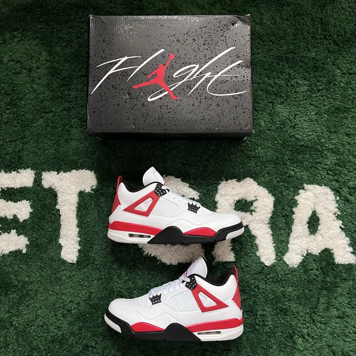 Jordan 4 Retro Red Cement 45