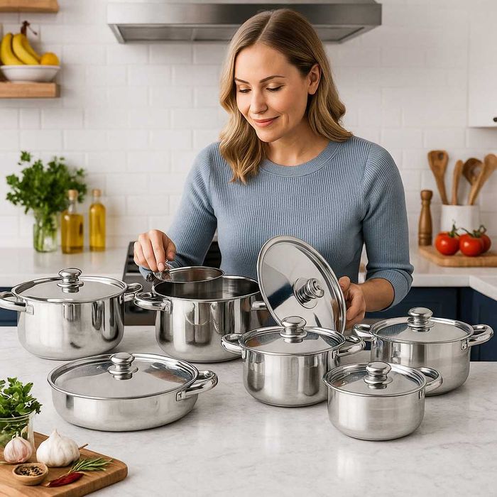 Професионален комплект тенджери Zeiplteir - 12 части