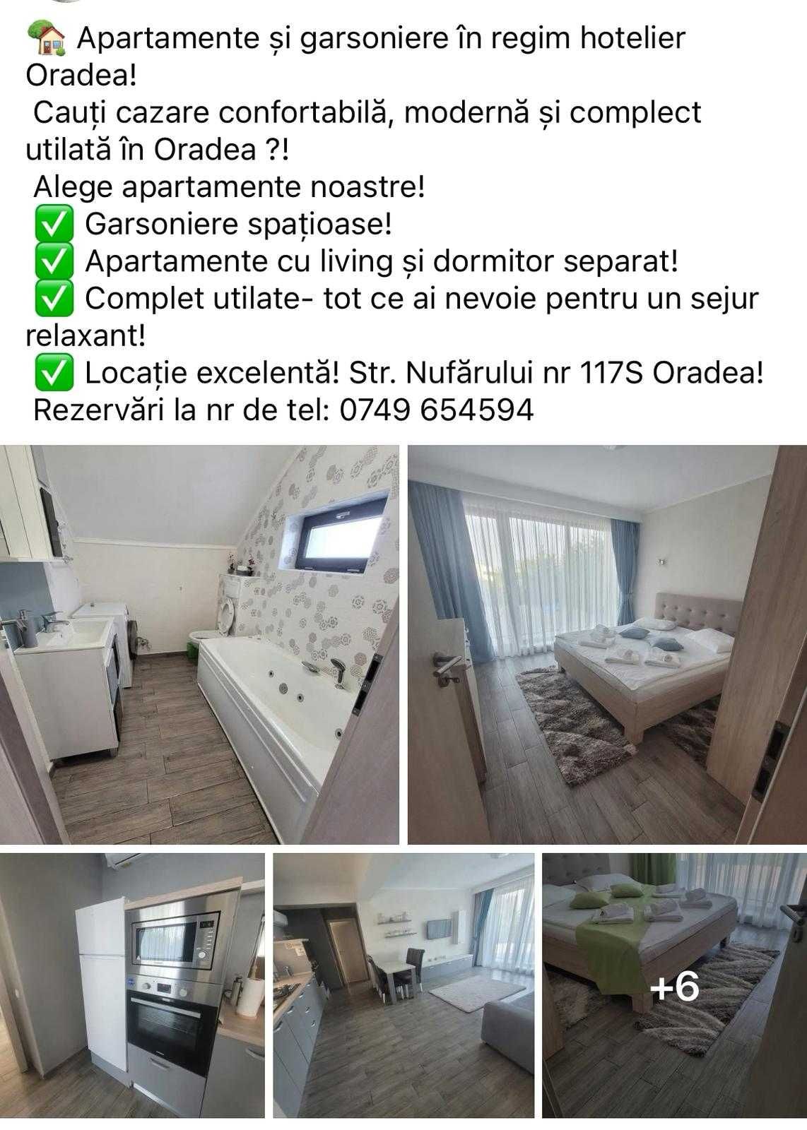 Apartamente-garsoniere regim hotelier