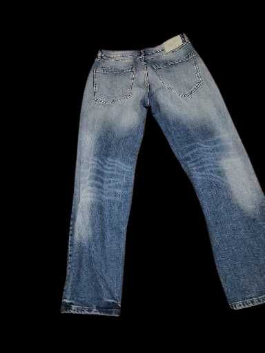 Тъмносини широки дънки