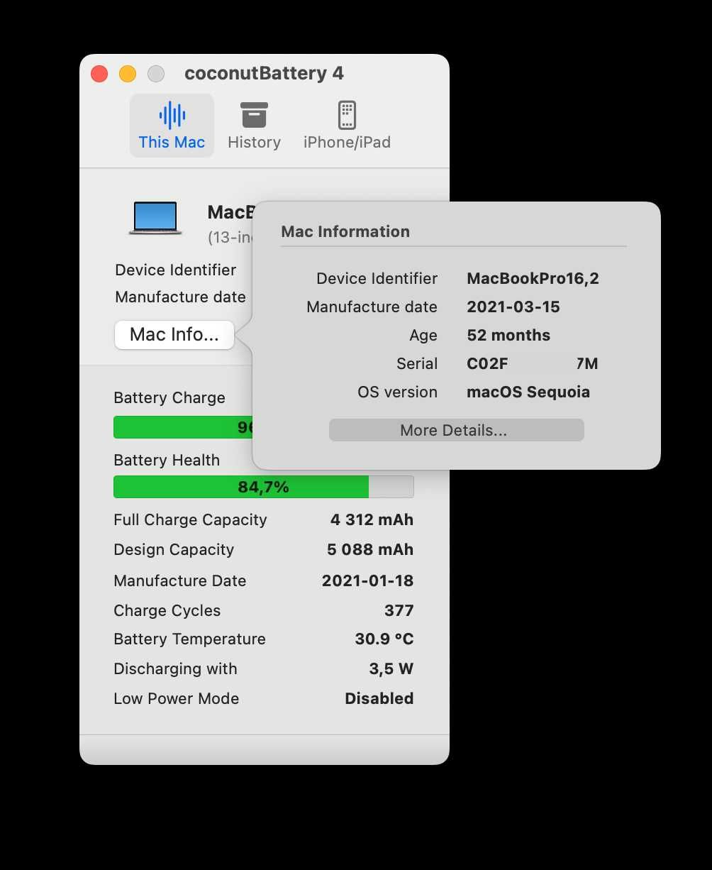 MacBook Pro 13" 2020 A2251 CPU i5 - 2GHz/16GB RAM/1TB SSD/Silver