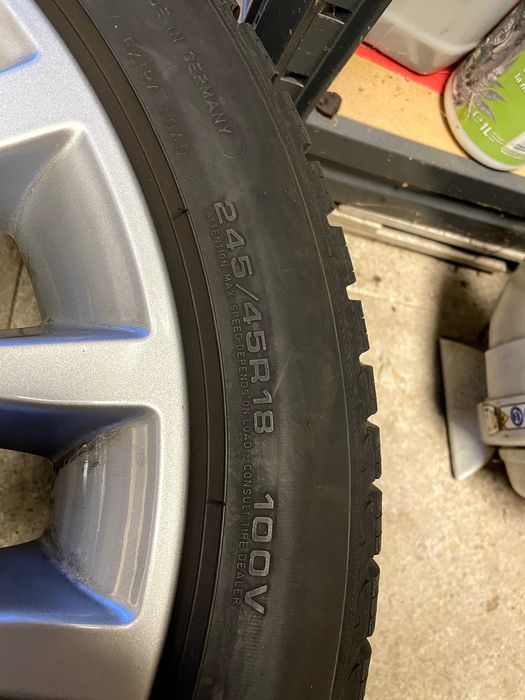 Jante+anvelope Bmw seria 5 (roti iarna)