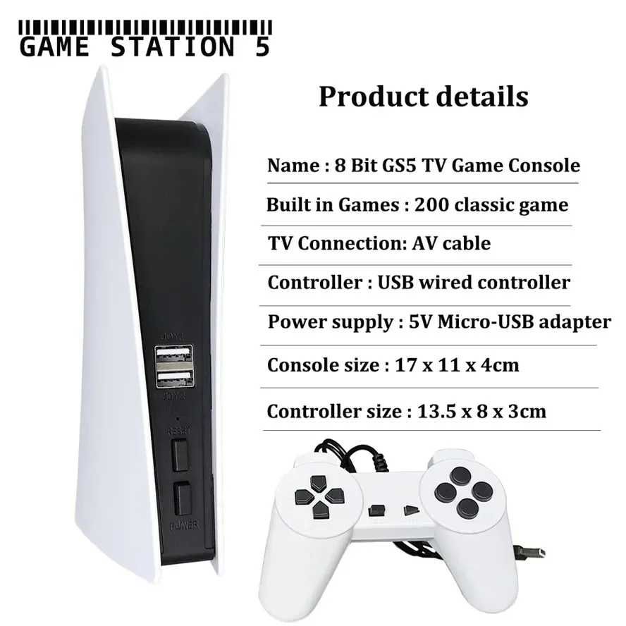 Телевизионна  видео игра GS5 500 игри жични джойстици PS