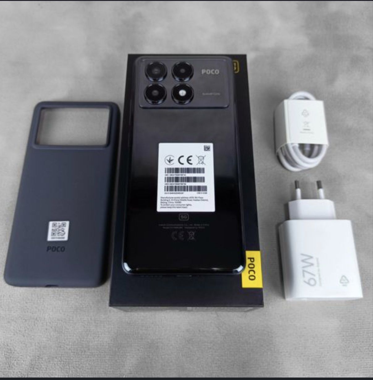 poco x6 pro yangidek qirilmagan qora