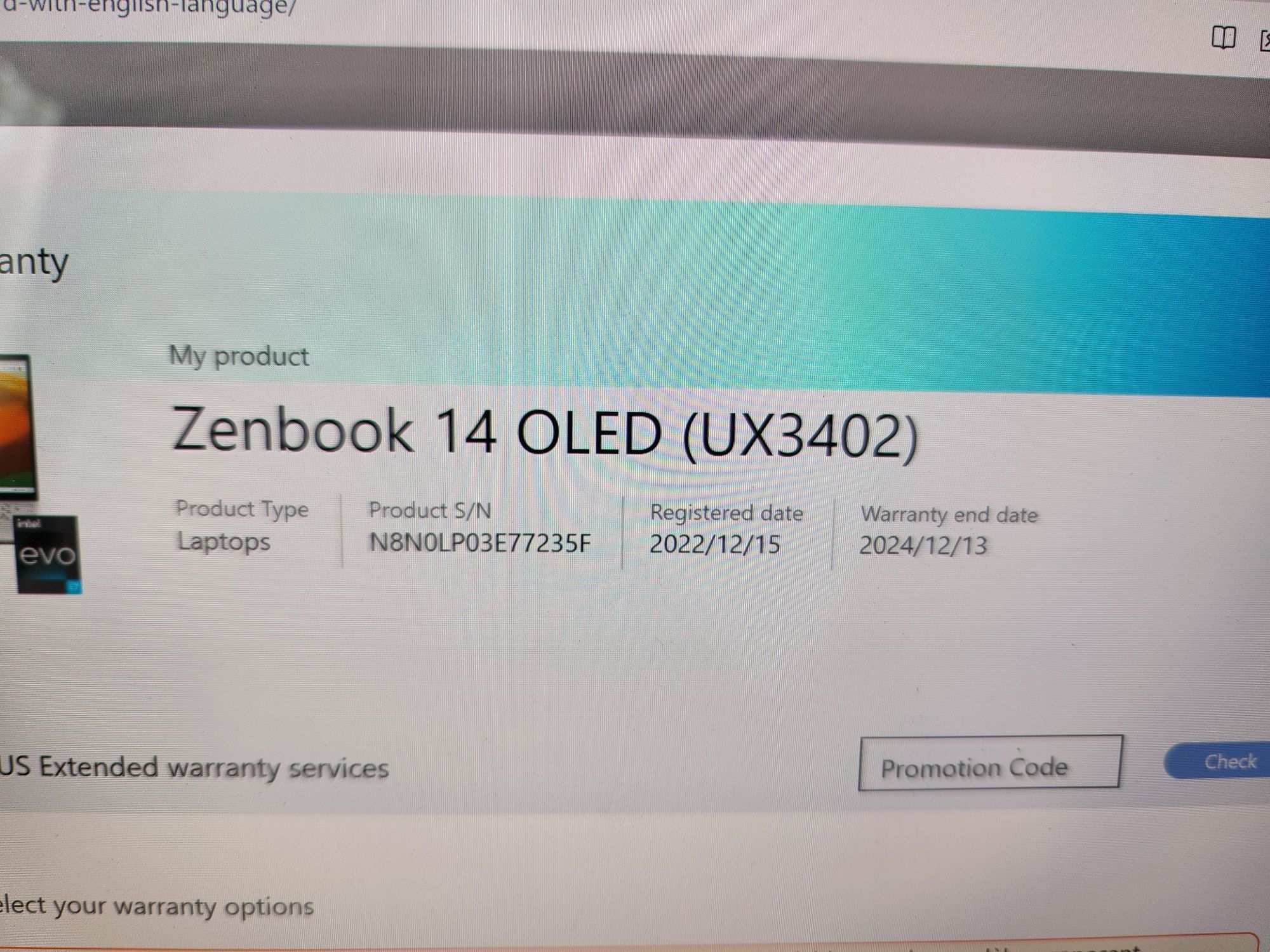 Laptop touchscreen Asus Zenbook 14 OLED UX3402ZA