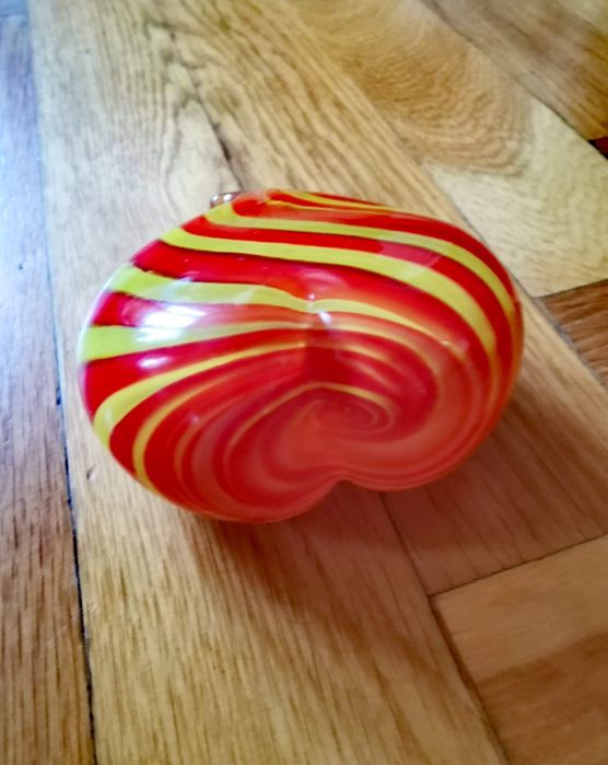 Сърце от муранско стъкло фигура италианско художествено стъкло