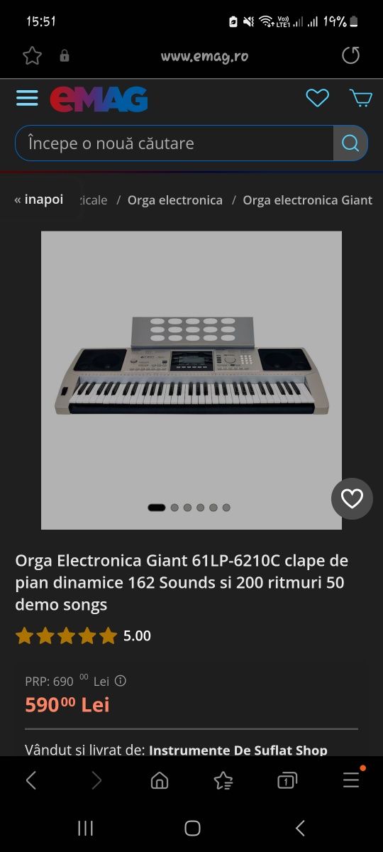 Orga Giant Lp 6210C Negociabila