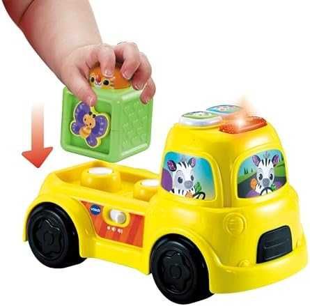 Нов Интерактивен камион с блокове обучение на числа, форми и текстури