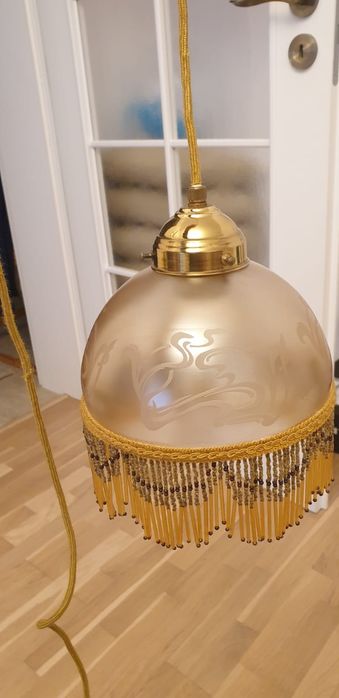 Accesoriu decor lumina vintage colectie sticla Franța Vianne 1940