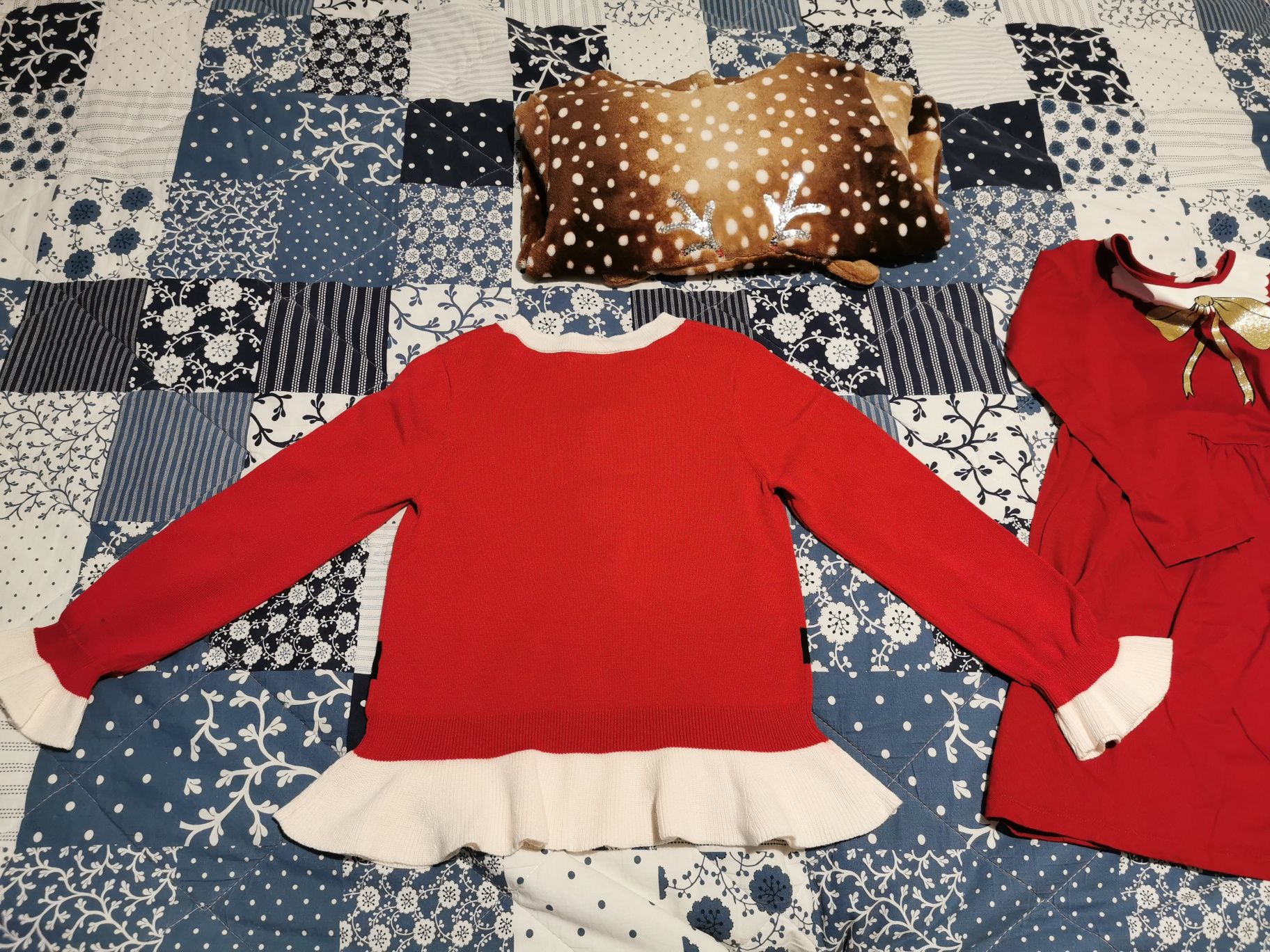 Lot haine serbare grădiniță scoala outfit Crăciun/iarna măsura 122 128