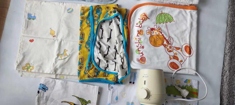 Сет бебешко одеало ,Дебели и тънки,уред за затопляне на храна Philips