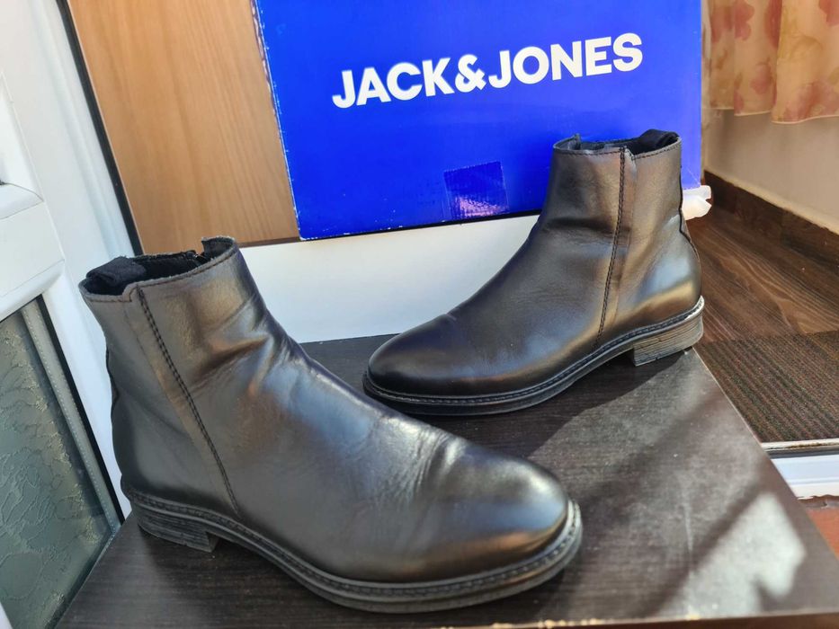 Ghete Chelsea din Piele-NOI