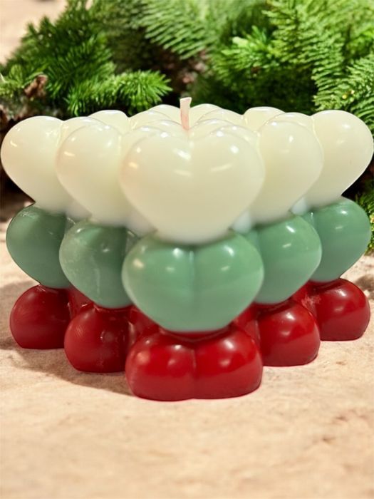 Свещ с Любов към България - от соев восък