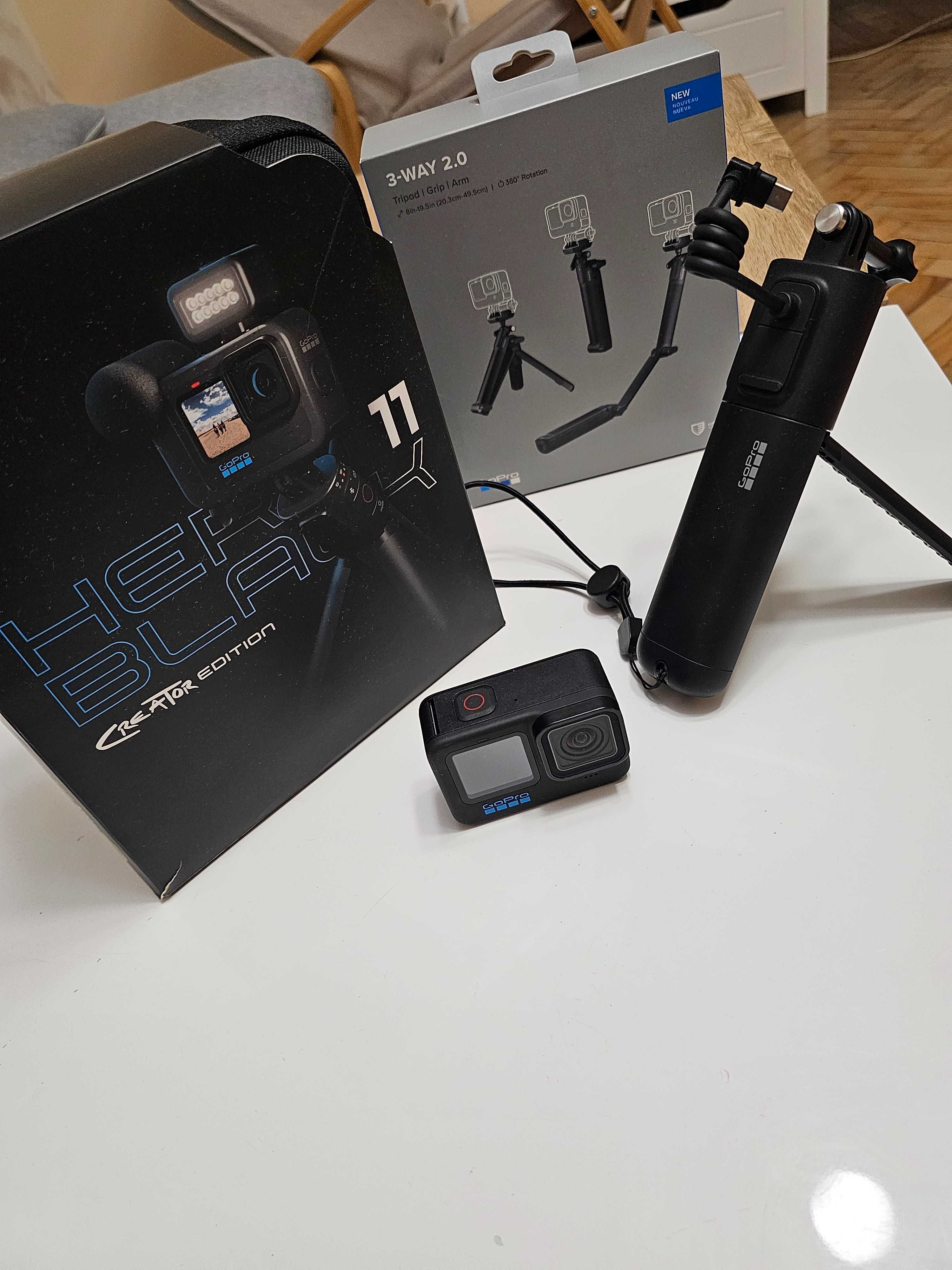 Go Pro Hero 11 Black Creator Edition + 3-way 2.0 + Volta FULL PACK