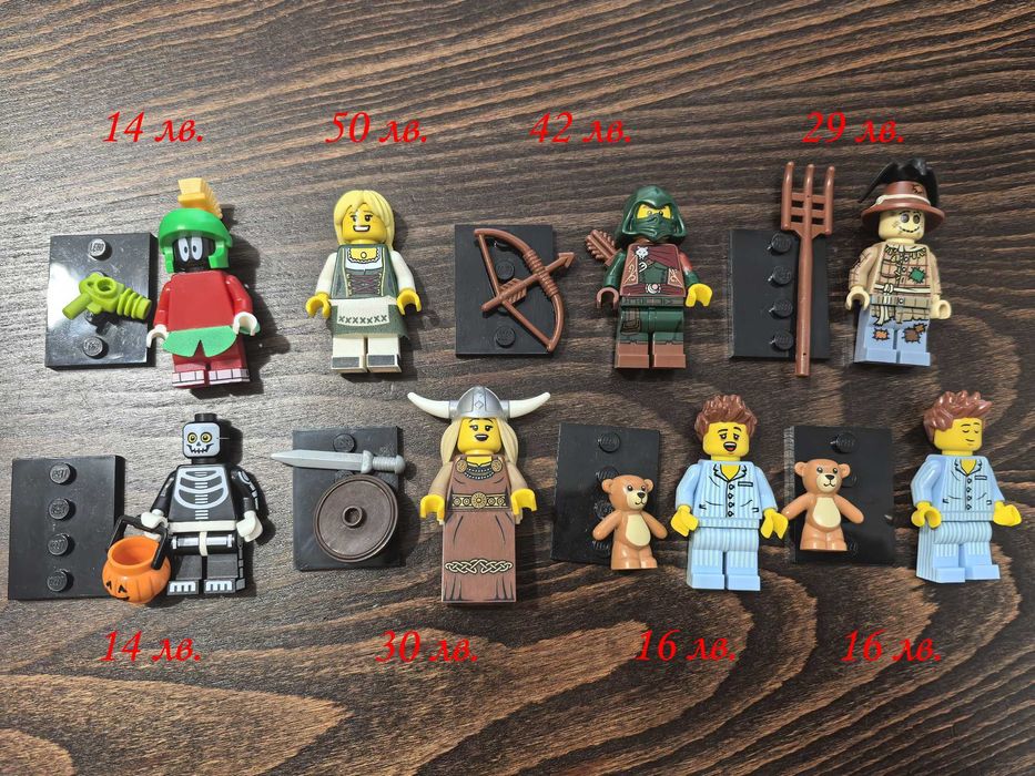 LEGO колекционерски минифигурки и други (пирати, рицари):