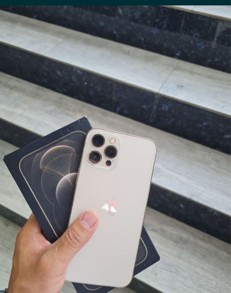 Iphone 12 pro gold ideal ochilmagan qirilmagan face id ishlidi yengide