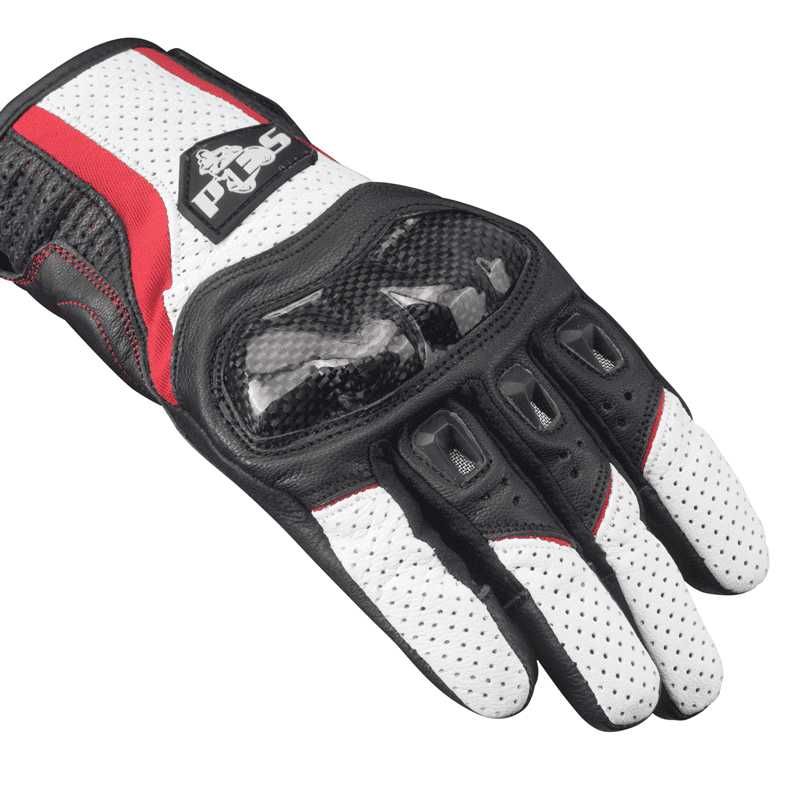 Mănuși Moto Piele Perforată PES Protecție Carbon Touchscreen Ventilate