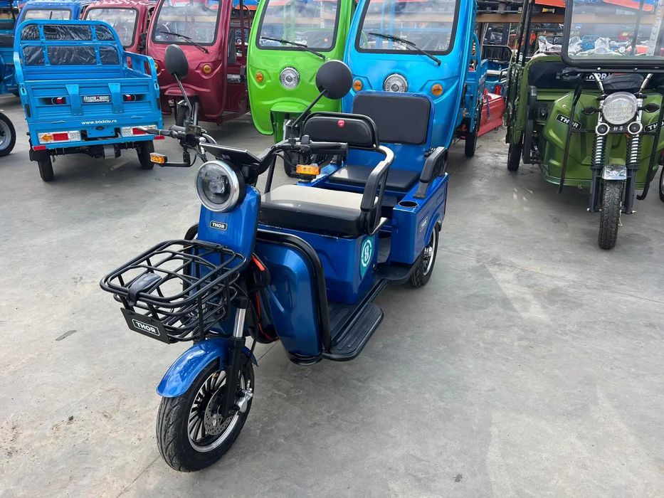 Triciclu electric THOR SX LONG PRO 1400 W 60V 20Ah FARA PERMIS NOU