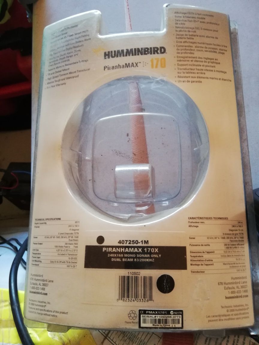 Сонар Humminbird piranha max 170