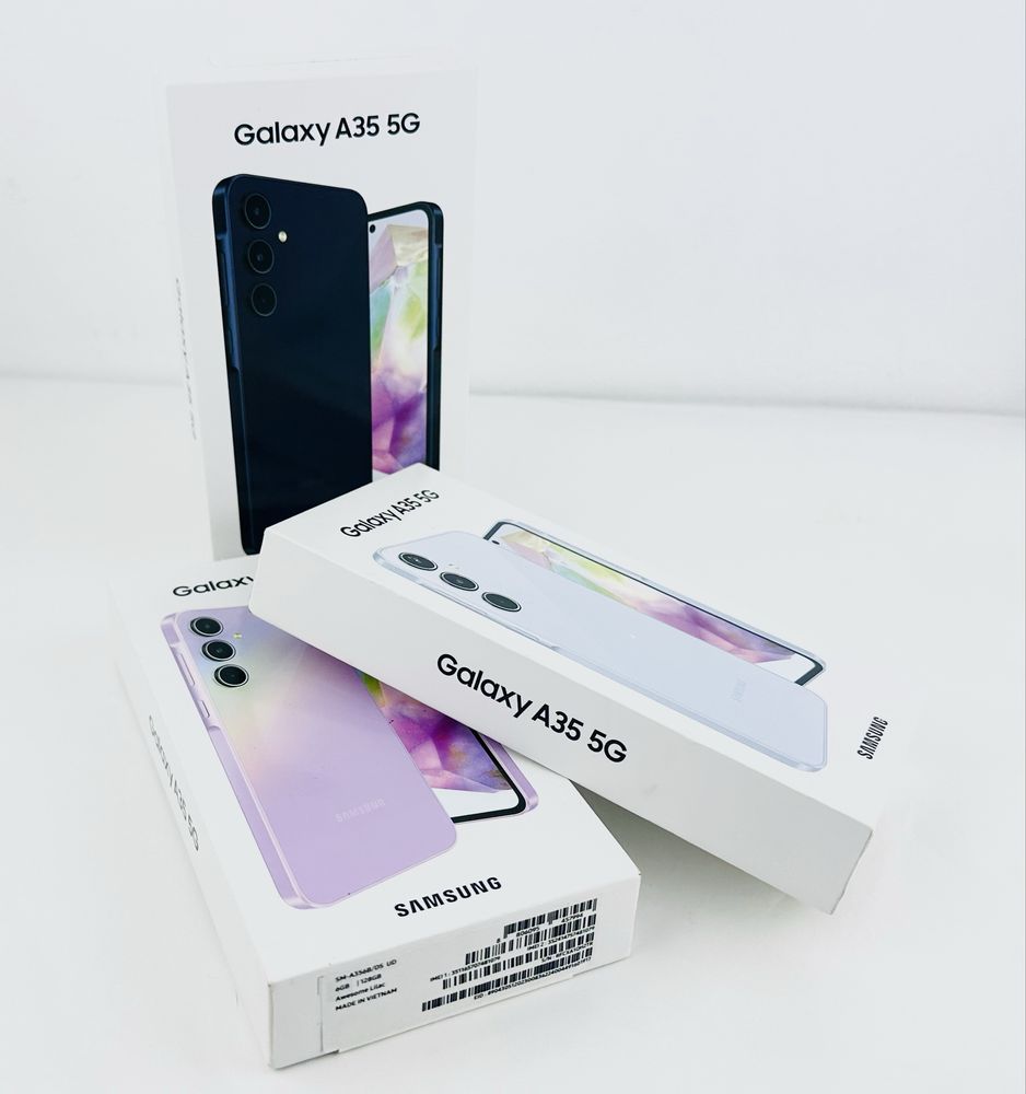 НОВ! Samsung Galaxy A35 5G 128GB 6RAM Navi / Ice Blue / Lilac