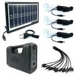 Kit lanterna cu panou solar, 3 becuri LED SMD, GDLITE-1