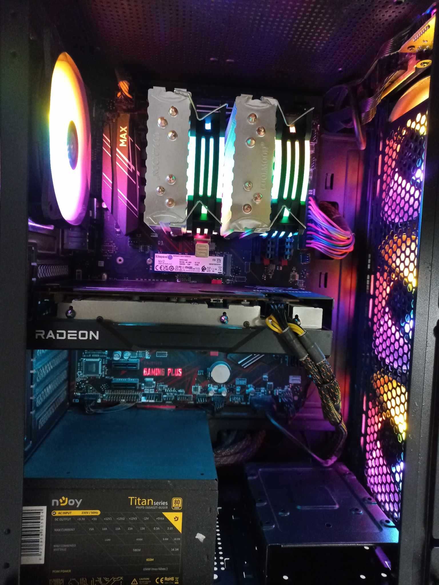 Ryzen 5 5600G, rx 6600 Hellhound 8gb, 16 gb ram, CS 2 = 150-350 fps