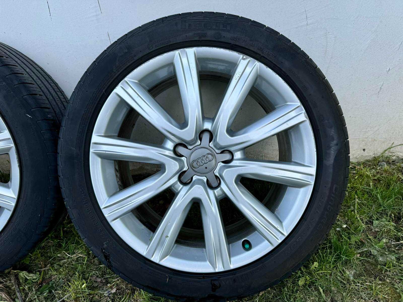 Джанти за AUDI 18 цола и гуми Pirelli Cinturato 245/45/R18 04/20г.Дот