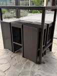 Set mobilier terasa/ bar 7 piese din ratan cu cadru aluminiu