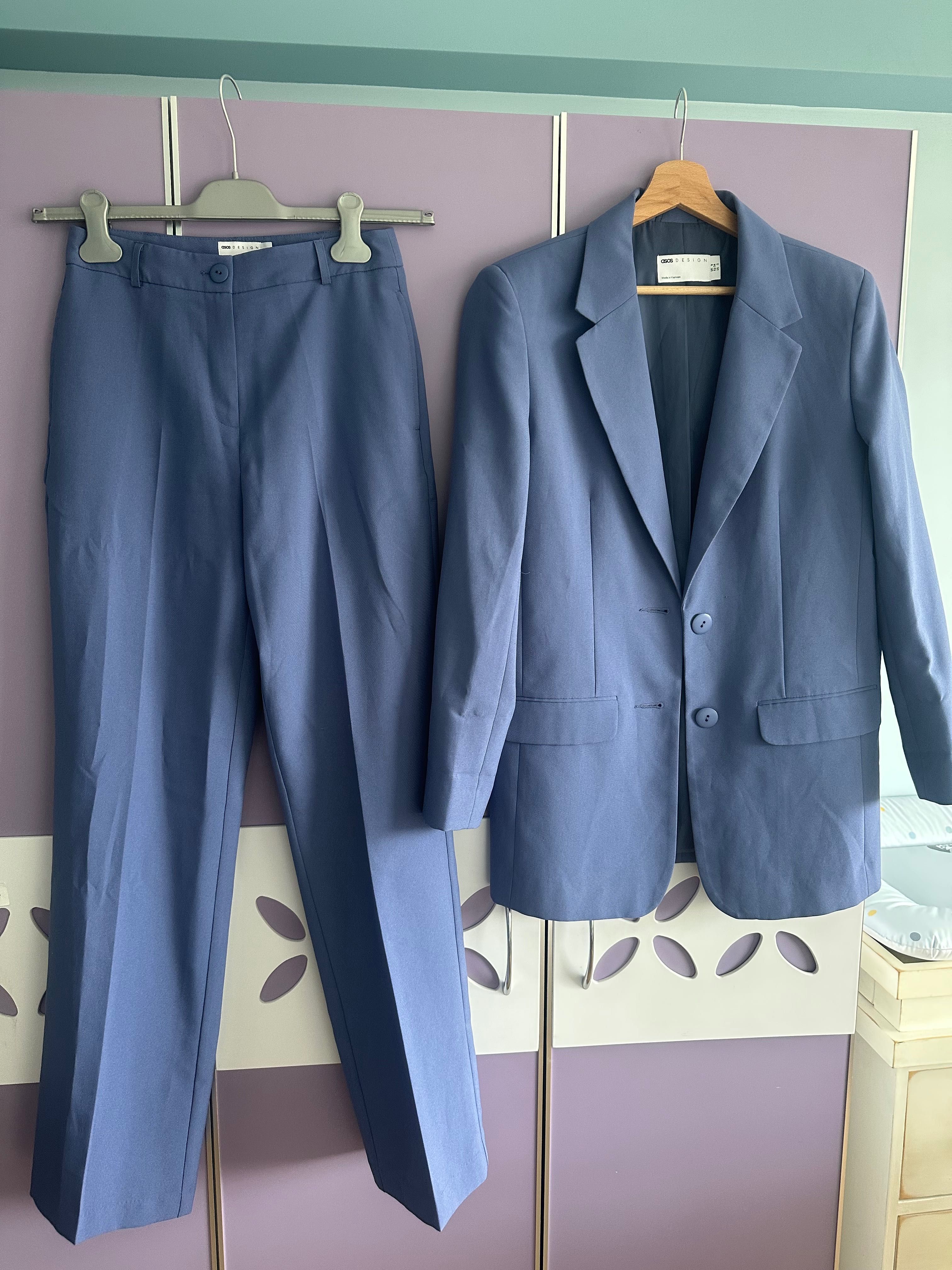 Син Костюм Asos Design размер S