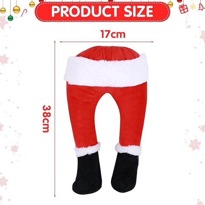 Анимирани крака на Дядо Коледа за украса на елха