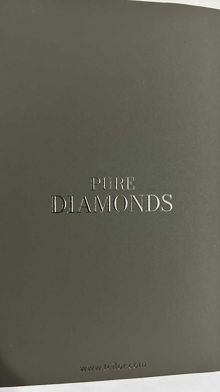 Inel Teilor Aur alb 14k cu diamante de 0.10ct
