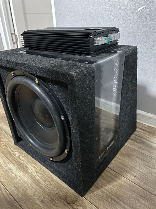 Сабвуфер с усилителем автозвук мноблок