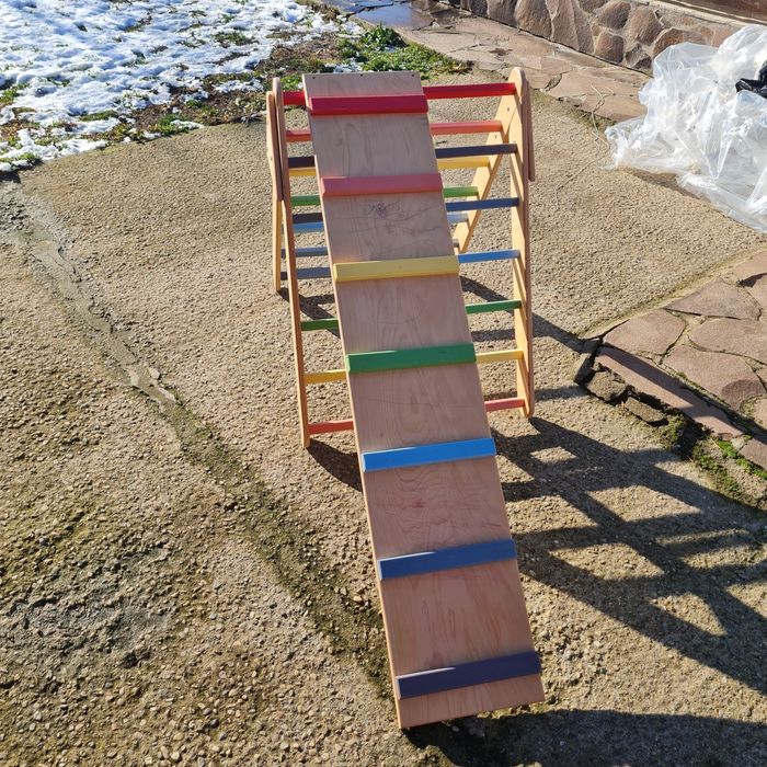 Triunghi Pikler cu tobogan