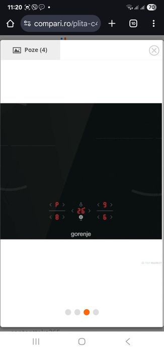 Plitã cu inductie Gorenje nou (nu Bosch,  AEG, Miele)
