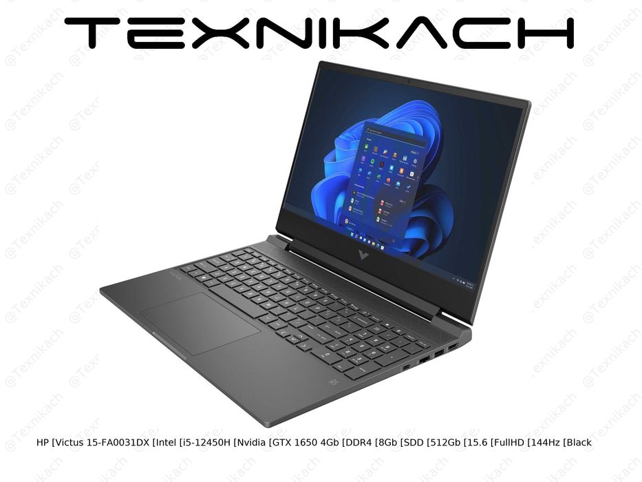 Ноутбук• HP Victus 15-FA0031DX (Intel i5-12450H + Nvidia GTX 1650 4Gb)
