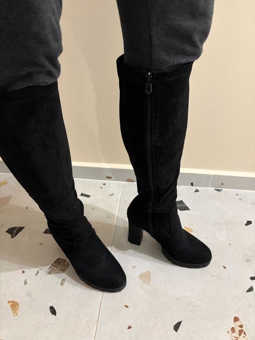 Дамски велурени ботуши, 39 номер