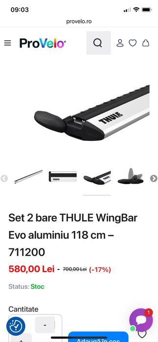 Set Suport bicicleta THULE NOU