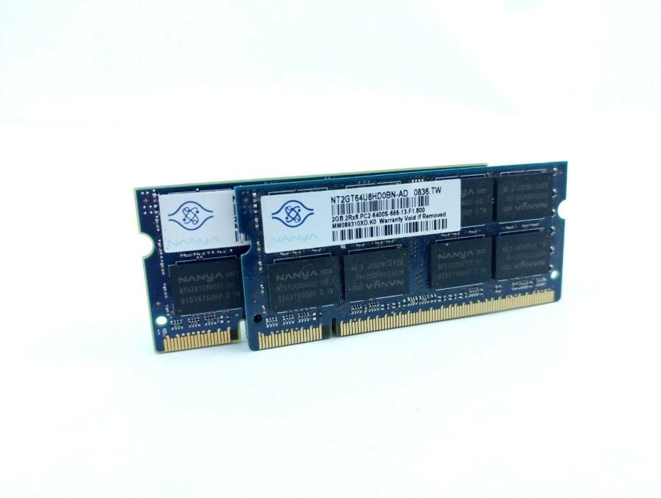 НОВА 4GB DDR2 (2х 2GB DDR2) SODIMM Рам Памети RAM за лаптопи и компютр