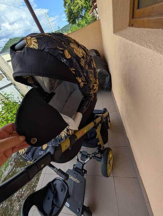 Căruț 3in1 babylux 1200 fara scaun al 2 lea copil sau 1600 cu scaunel