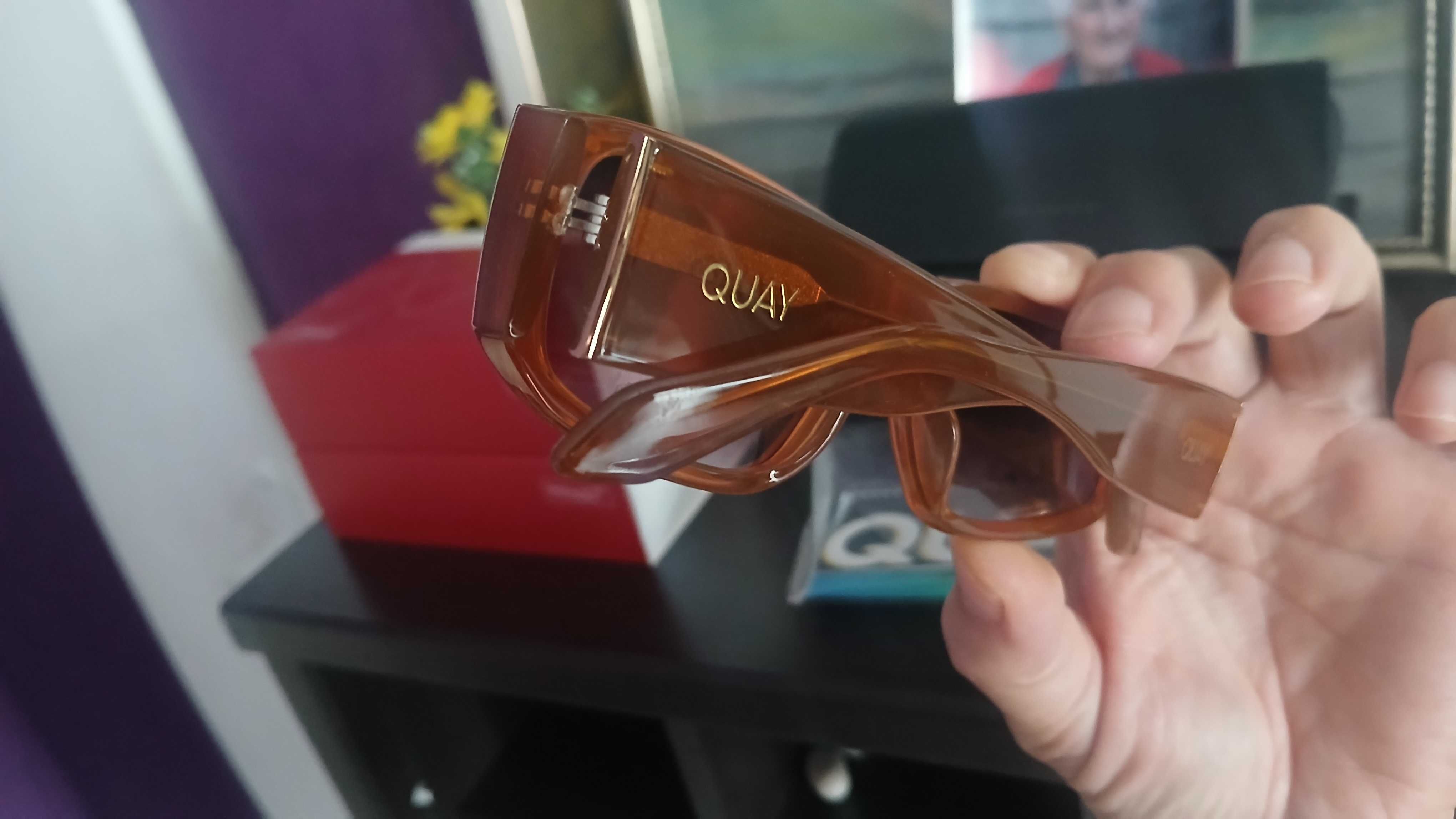 Слънчеви очила, Quay Australia, цвят Caramel ,Unisex Sunglasses