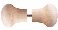Maner tip buton, lemn-lemn, pentru usi de sauna