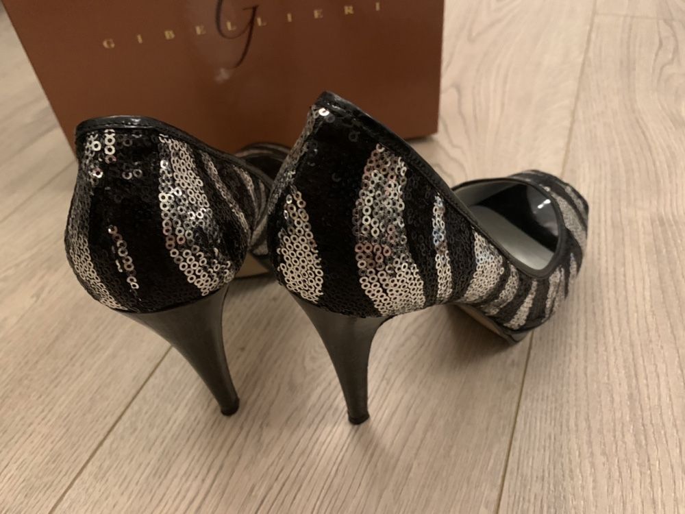 Pantofi Dama (Negru-Argintiu)