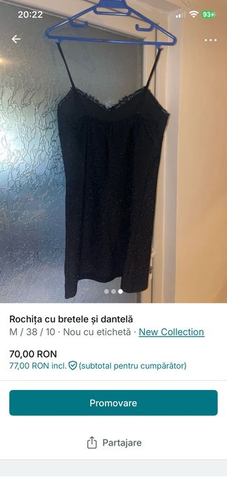 Rochița cu bretele și dantelă