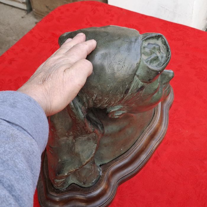 Sculptură, statuetă veche, WW1, anul 1915