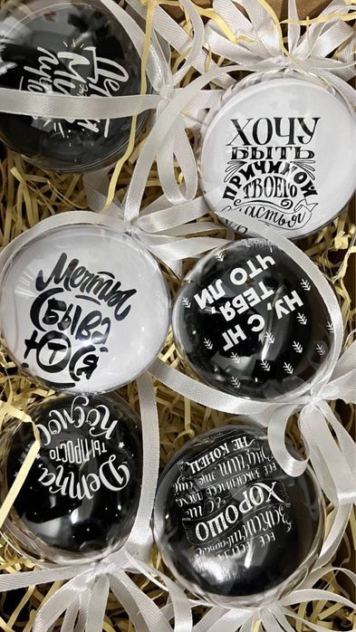 Новогодние подарки Шары с фото/логотипом. Лучший подарок к новому году