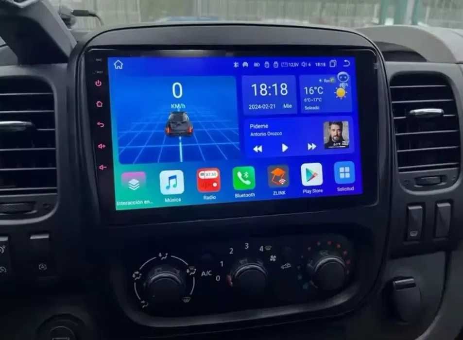 Navigatie Android Renault Trafic 3 Opel Vivaro B Carplay WIFI 1-8GB