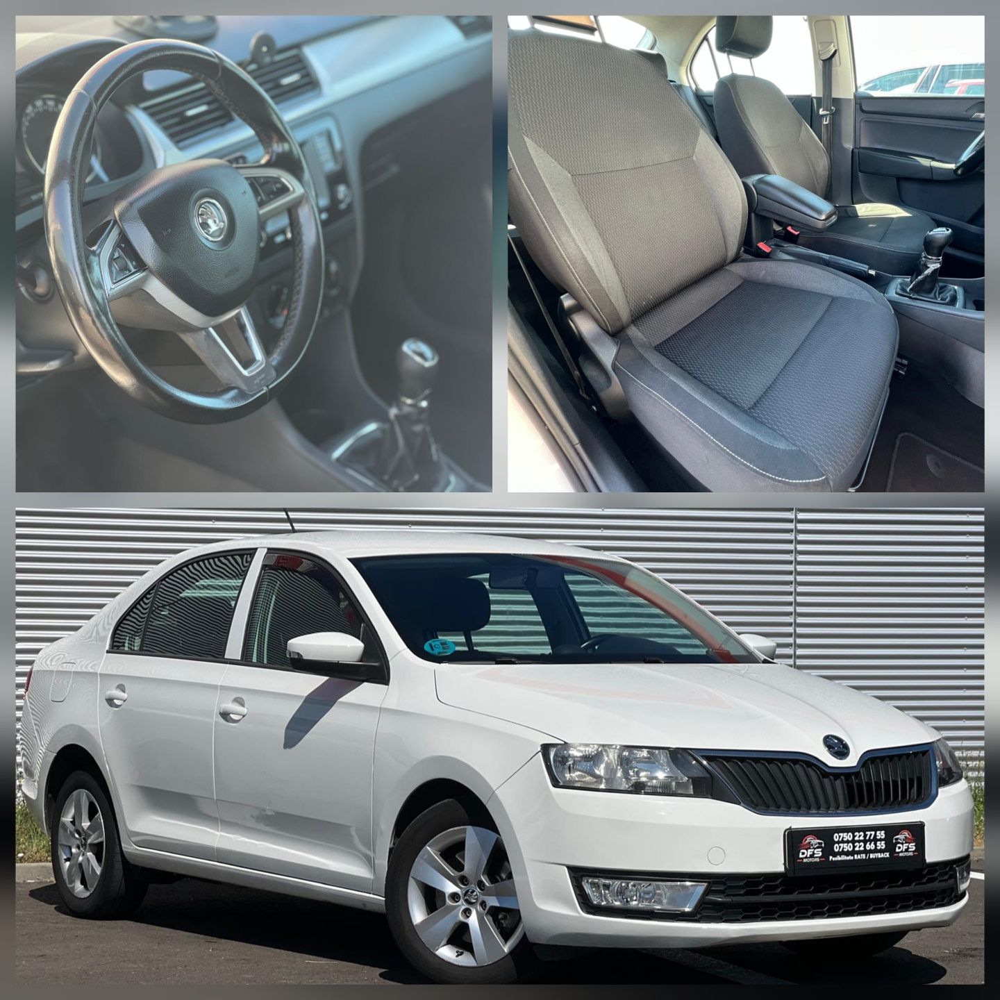Vand Skoda Rapid 1.6 TDI * LED * 2017 impecabila - 2 chei - urgent