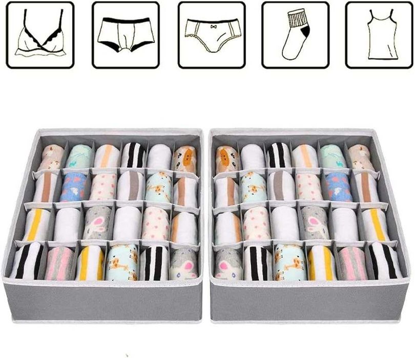Сгъваеми Органайзери 4 броя за чекмедже, бельо, чорапи