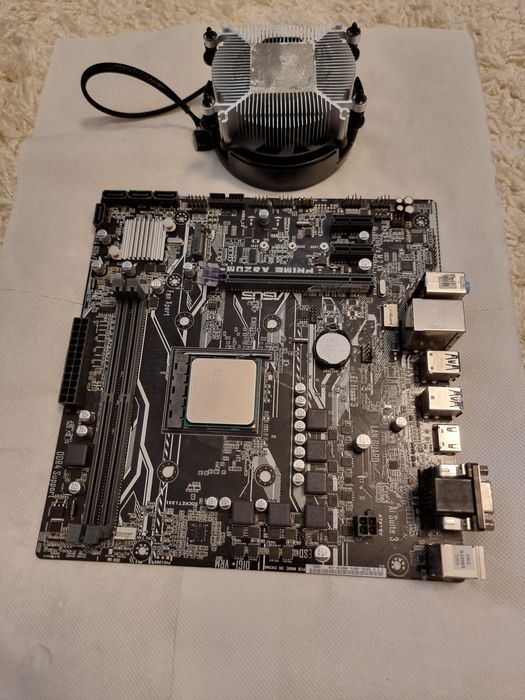 Placă de Bază Asus Prime A320M-K + Ryzen 4600G - Defecte