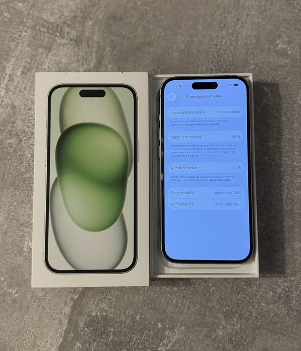 Vand Iphone 15 // 128GB // Verde // Green